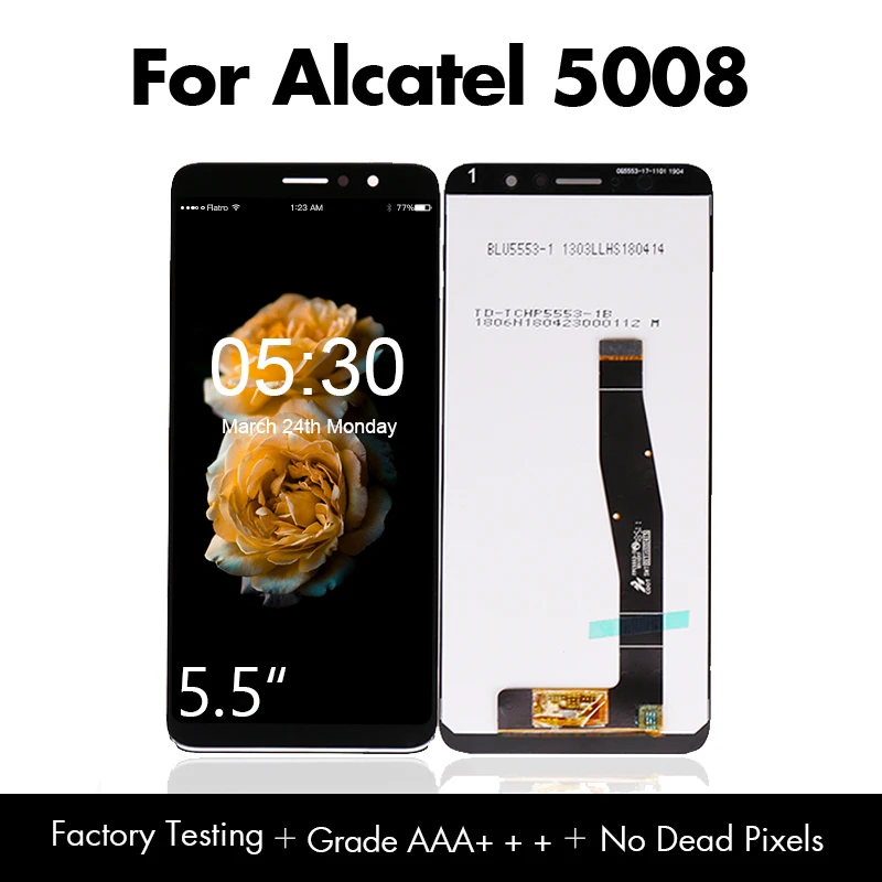 Для Alcatel 1X 2019 5008 ЖК дисплей сенсорный дигитайзер сборка Pantalla для телефона