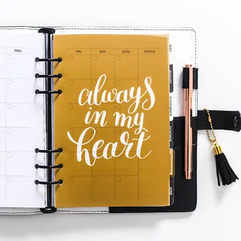 

Homemade n19 Diary Separator For A5a6 w47 Pvc Gold Separator 6pcs/set Diary Supply Notebook