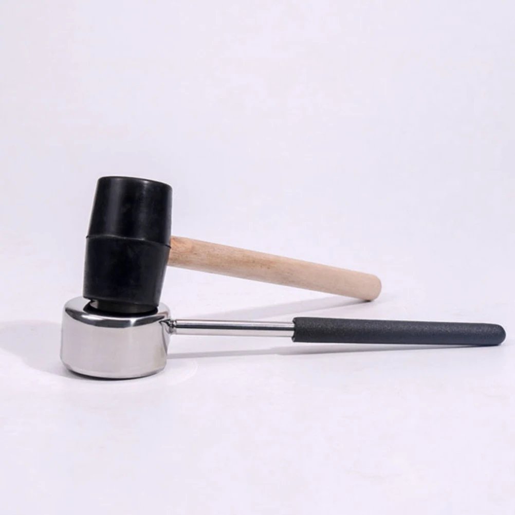 2 шт./класс практичная легкая открывалка для кокоса набор инструментов открывашка из нержавеющей стали с деревянным молотком