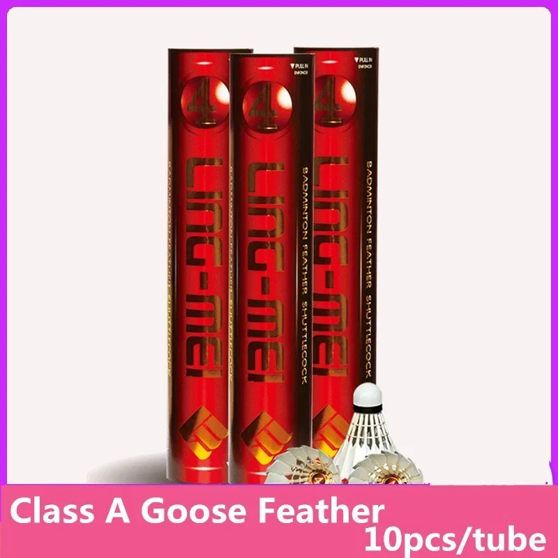 

Badminton Shuttlecocks LING-MEI NO5 Goose Feather Stable Durable Good Feeling Excellent For Amateur Competition Q7005SHC