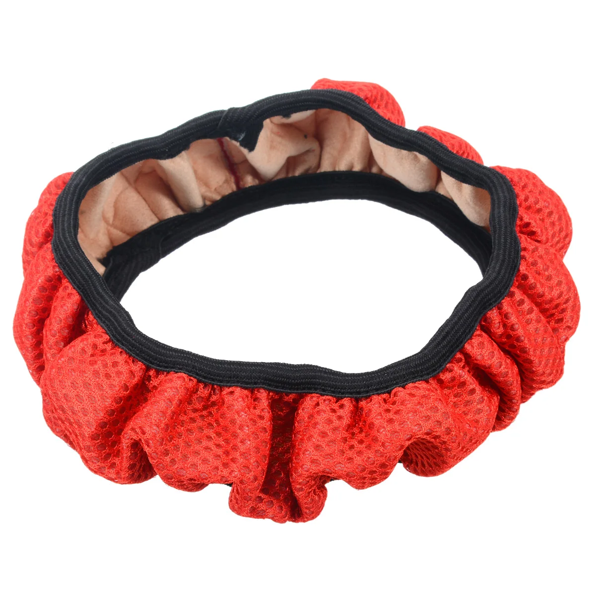 

Mayitr Steering Wheel Car Cover Ice Silk DIY Car Styling Summer Wheel Cover Red Color Auto Decoration Steering Wheel Cover
