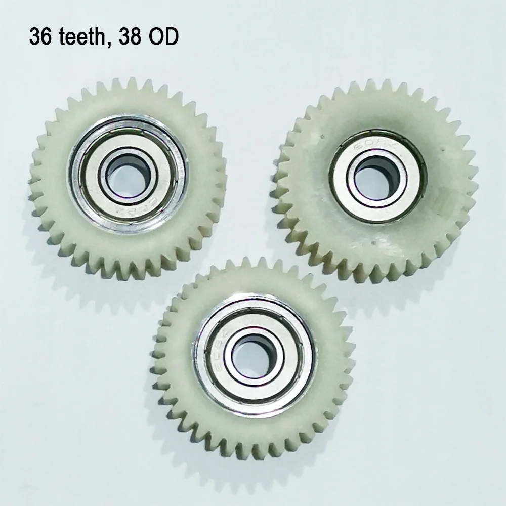 

3pcs 36 teeth 38mm Nylon electronic motor wheel 8FUN gear electrical bike bicycle tricycle 608 Z ball bearing spur gears