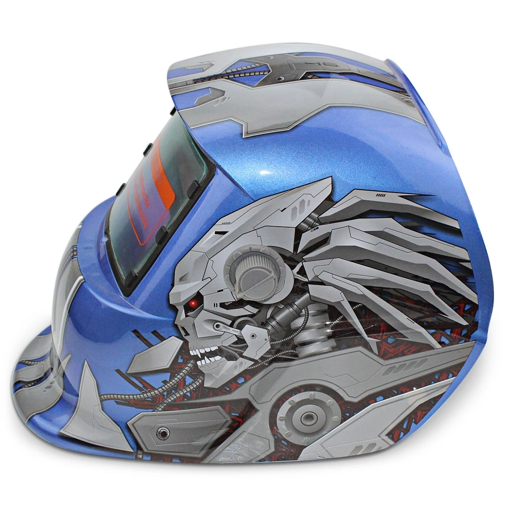 Перезагрузка красный/синий узор защитный сварочный аппарат шлем маска Солнечная энергия автоматический сменный светильник Электрический сварочный шлем маска