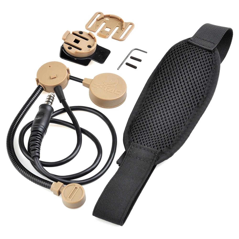 

Z-Tactical Military Airsoft Headset Adjustable Durable Hunting Communication Headphone without PTT Adapter Z043