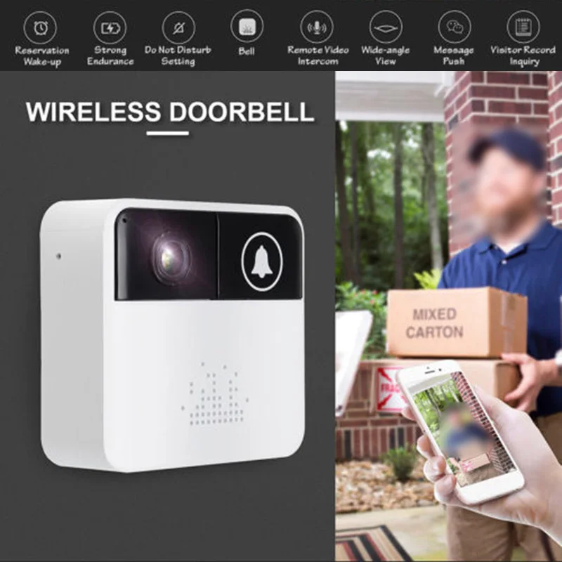 

WiFi Video Wireless Doorbell Remote Security Camera Phone Intercom Door Bell