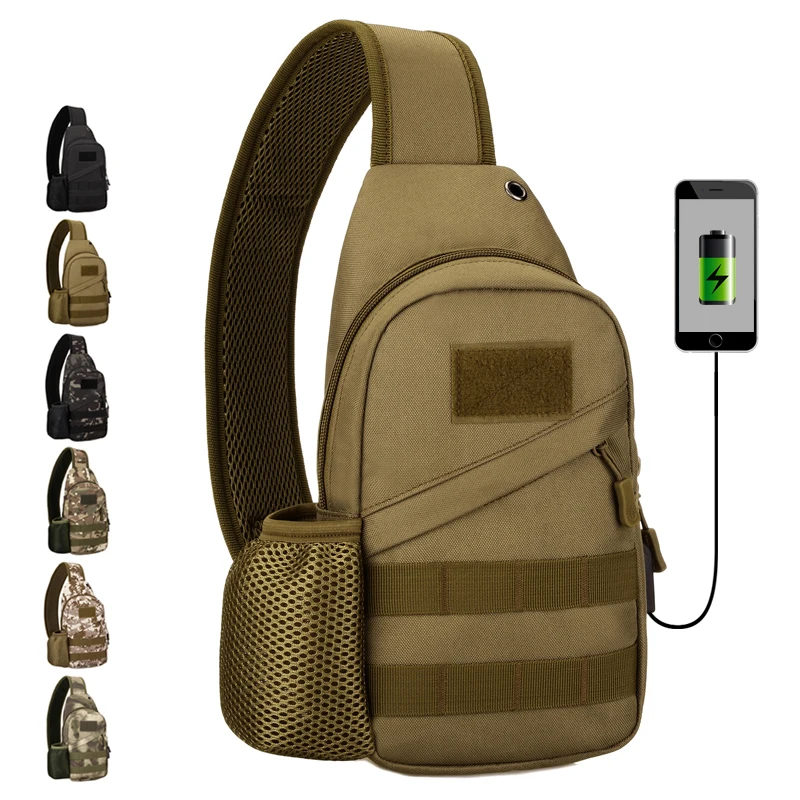 Buy High Quality Nylon Men Chest Backpack Daypack
