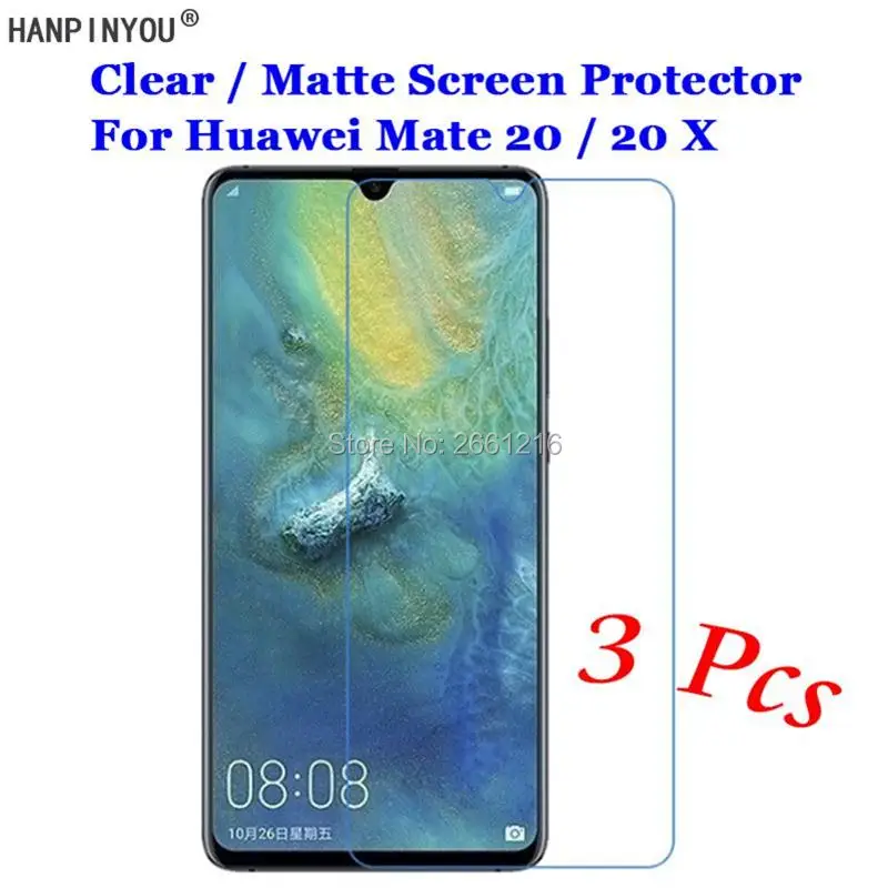 3 шт. для Huawei Mate20 / Mate 20 Pro X Lite HD Прозрачная/Антибликовая матовая защитная пленка