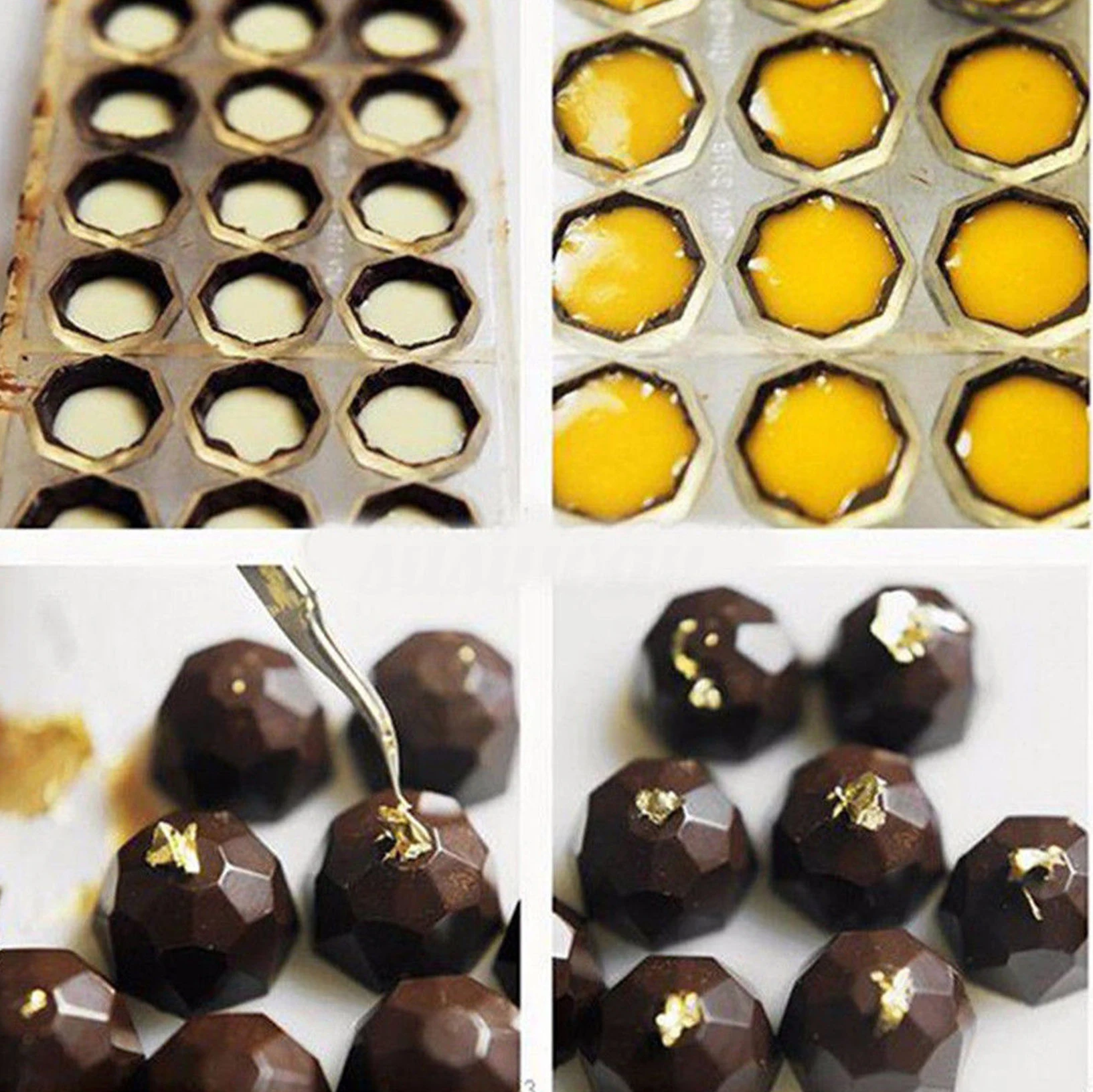 

Clear Hard Chocolate Maker Polycarbonate PC DIY 21 Half Ball Candy Mold Mould