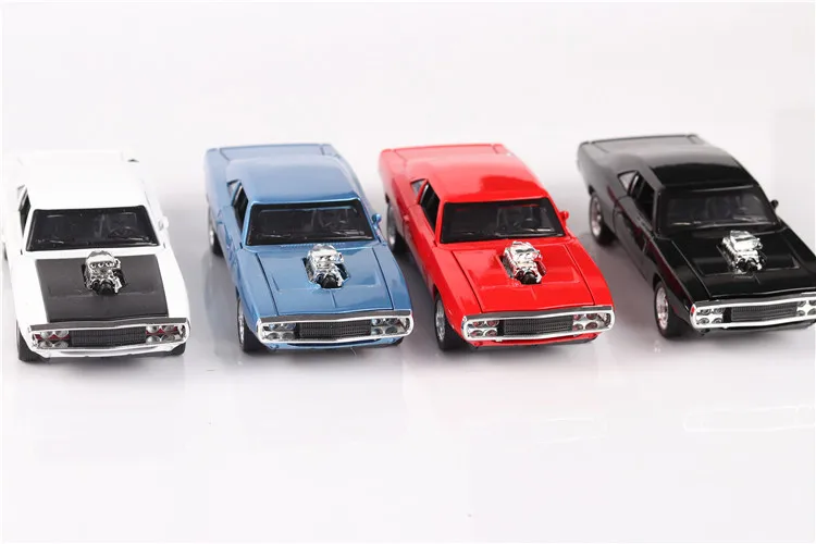 1:32 The Fast Furious 7 Simulation car of Model Alloy Diecasting Inertial Return  car Dodge Charger muscle vehicle children Toys 6