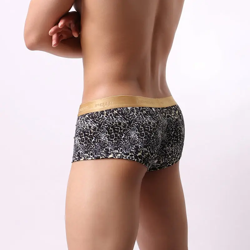 

Designed Men Underwear Sexy Leopard Boxers Underpants Fashion Men Bulge Pouch Boxer Shorts Trunks Print Underwear for Men M-XXL
