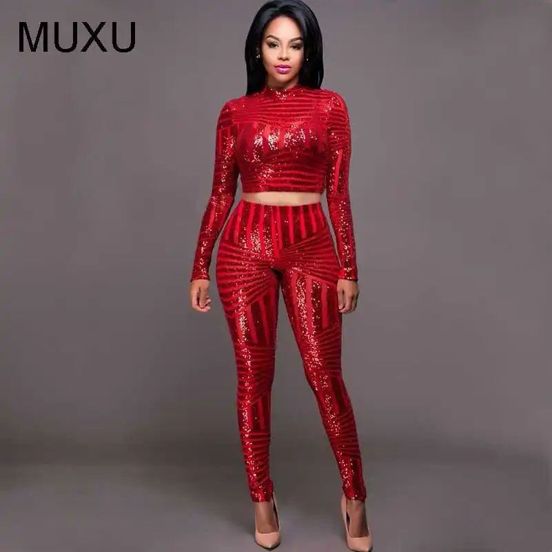 womens glitter pantsuit