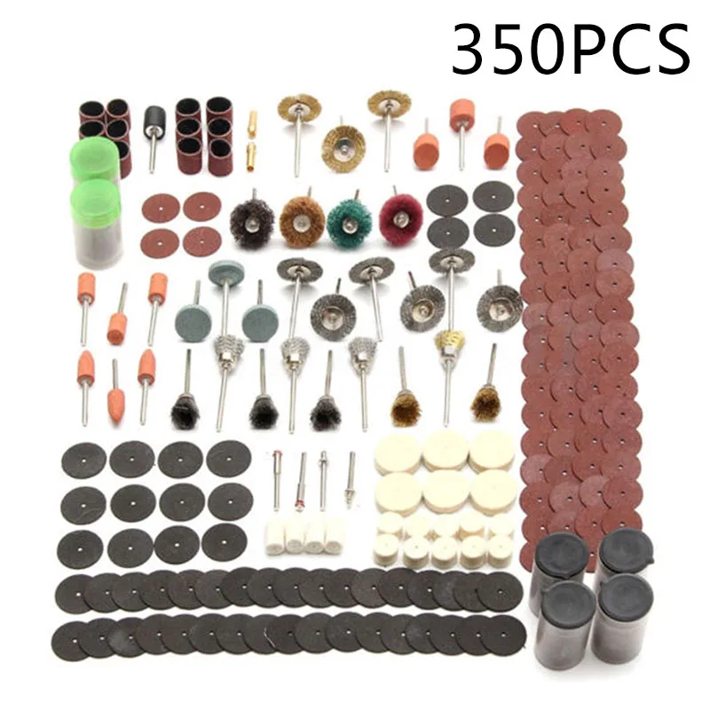 

Hot 350pcs/Set Rotary Tool Accessory Kit For Grinding, Sanding, Polishing Use