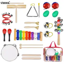 12 шт. ударные барабаны набор инструментов для раннего обучения детей музыкальные игрушки