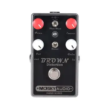 

MOSKY BROWN Distortion Guitar Effect Pedal Full Metal Shell True Bypass