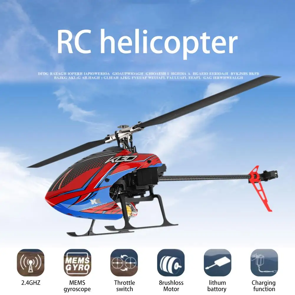 

For Weili K130 RC Helicopter Six - Way Single - Blade without Aileron Aircraft Model