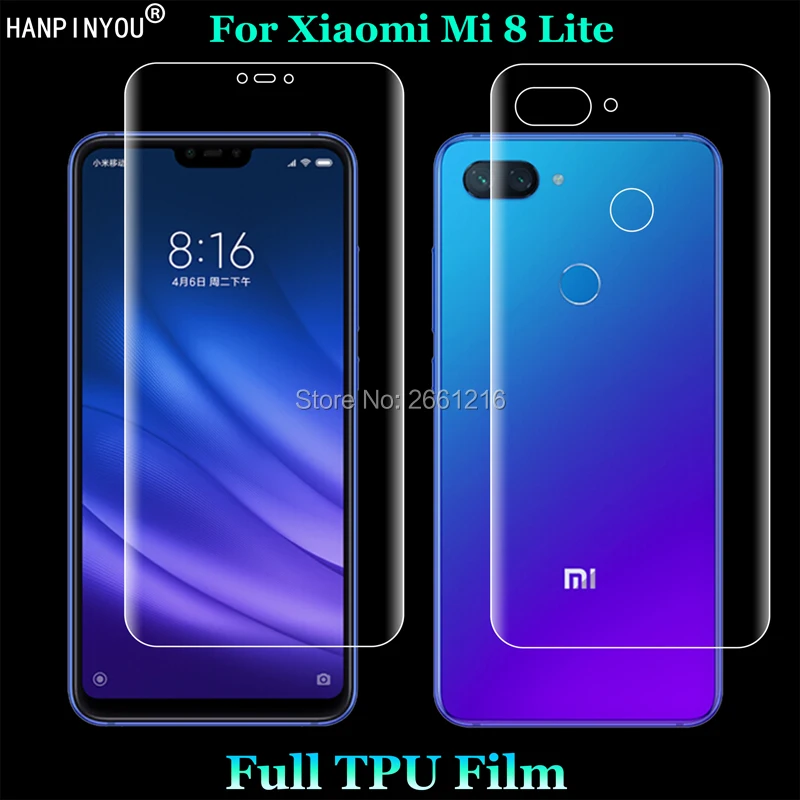 Для Xiaomi Mi 8 Lite / Mi8 Youth 6 26 дюйма 2 шт. = Передняя и задняя тонкая полное покрытие