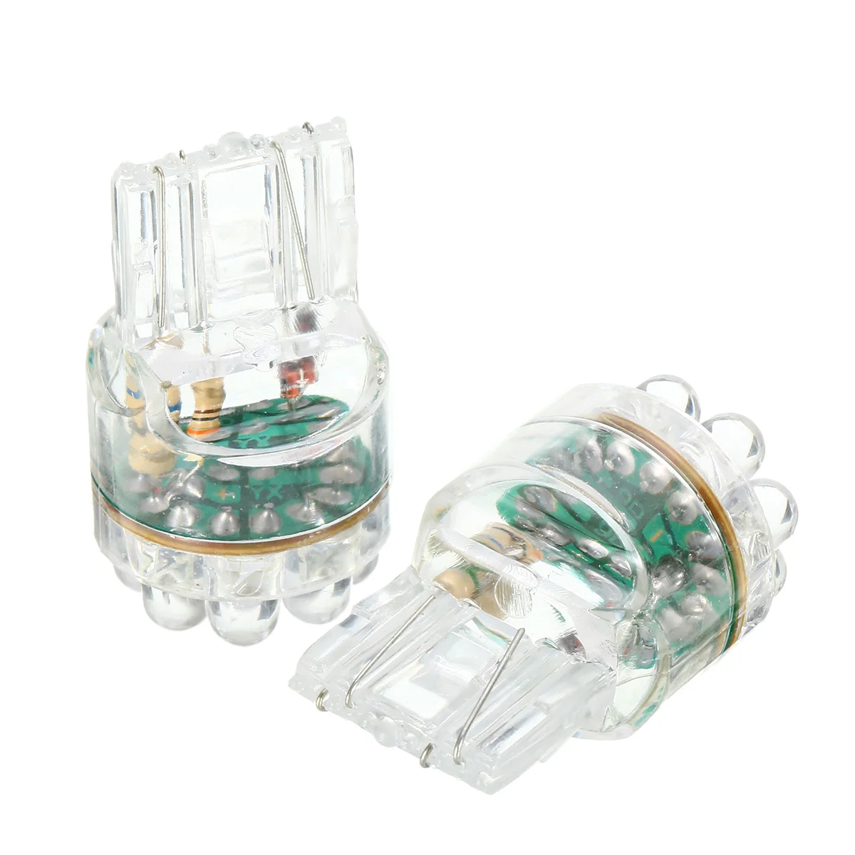 

Mayitr 2pcs DC12V 0.9W T20 7443 7440 White 9LED 36LM Turn Signal Car Brake Tail Lamp Light Bulb