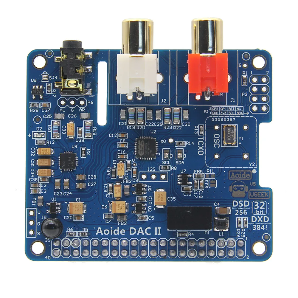 Аудио Плата расширения CLAITE 384 kHz DAC II Hifi звуковая карта DSD/APE/FLAC/WAV музыкальный плеер