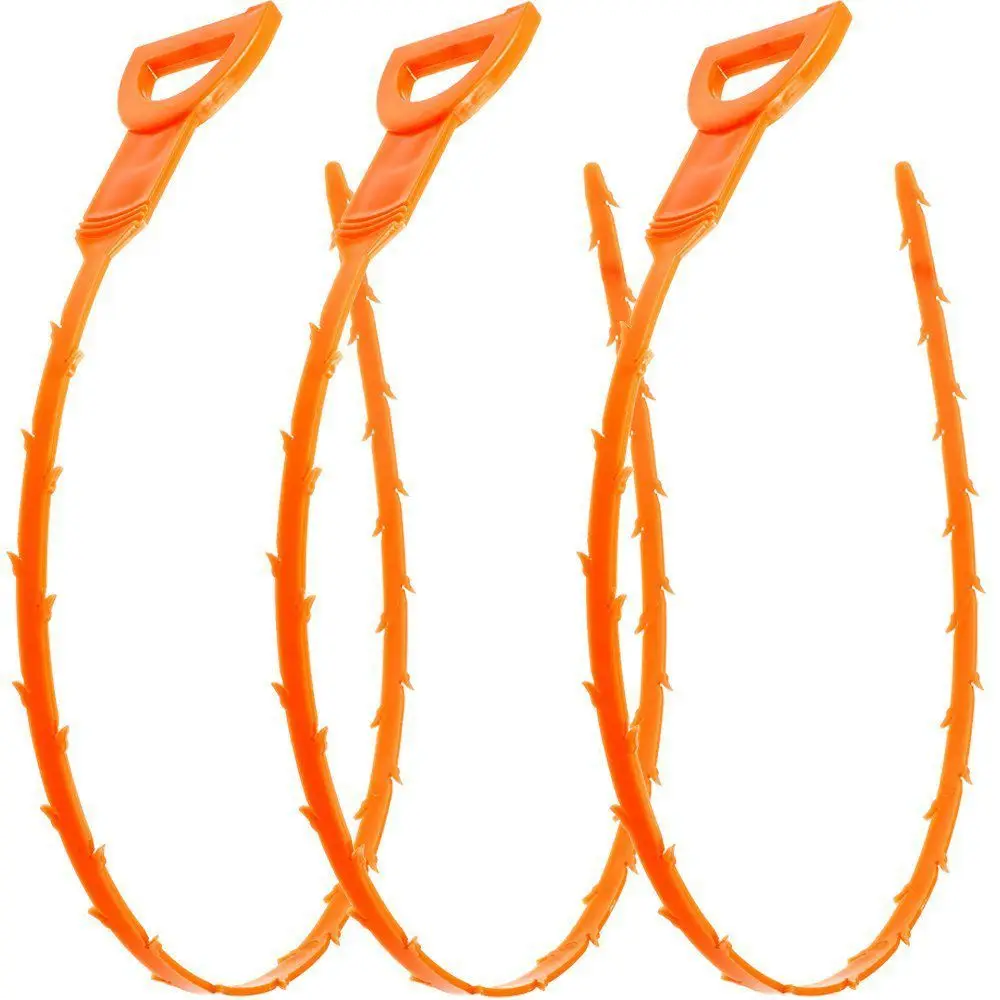 3 Pack 20 Inch Drain Snake Hair Clog Remover Cleaning Tool | Дом и сад