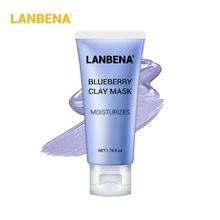 Lanbena Blueberry Clay Face Mask Refreshing Anti-aging Deep Cleaning Remove Grease Shrinks Pores Nourishing Lighting Skin Care