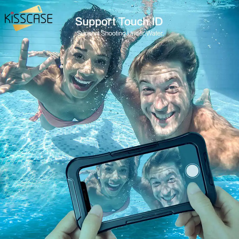 KISSCASE Waterproof Phone Case For iPHONE Xr XS MAX Cover underwater Pouch Bag Underwater | Мобильные телефоны и