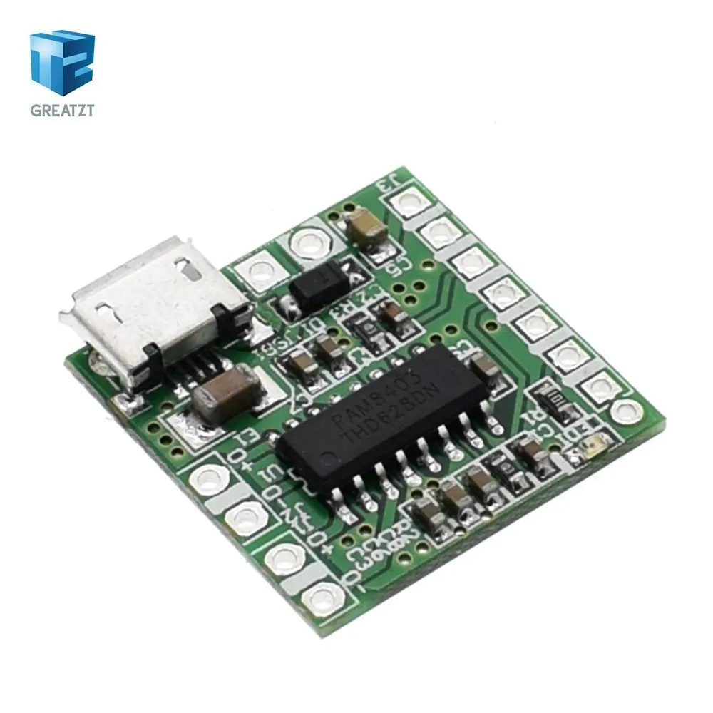 

TZT NEW PAM8403 DC 5V Mini Class D 2x3W USB Power Amplifier Board DIY Bluetooth Speaker Z07 Drop ship