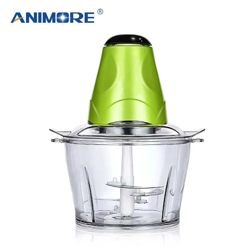 

ANIMORE Automatic Electric Meat Grinder for Kitchen Multi-function Food Processor Household Spice Fish Meat Chopper 2L MG-01