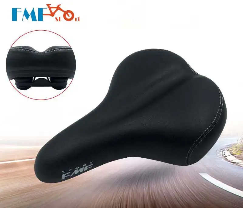 

FMFsport Widened and thickened mountain bike electric cushion folding saddle comfortable cushion Fixed Gear high elastic sponge