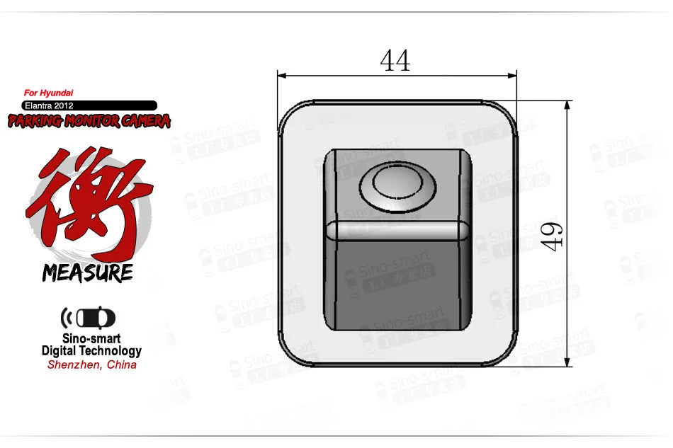 Sinosmart в ассортименте, высокое качество, парковочная камера заднего вида для hyundai Elantra, установка на заводе, оригинальная камера с отверстием, зеркальное изображение