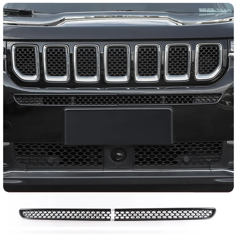 Черный ABS передний бампер воздухозаборник сетки для Jeep Grand Cherokee 2018 автомобильные