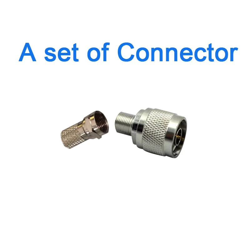 1 juego conector macho N tipo N a conector hembra Adaptador coaxial Rf