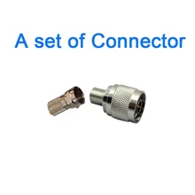 1 комплект N-type N штекер для F Женский Разъем RF коаксиальный адаптер разъем