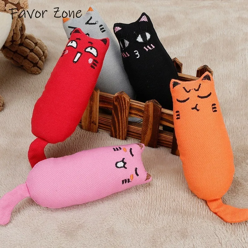 

Plush Catnip Cat Toy Cute Interactive Creative Pillow Toys For Cats Chew Teeth Grinding Scratcher Kitten Toy Funny Cat Supplies