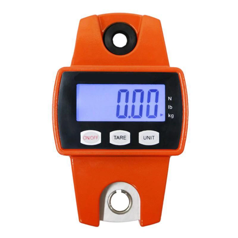 

1pc 300kg/600lb Mini Industrial Digital Crane Scale Dismountable Electronic Hanging S-Hook Weighing Luggage