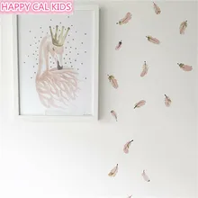 Новинка, креативные наклейки на стену с перьями, наклейки на окна для детской спальни, украшение для дома, Фреска для автомобиля, виниловые наклейки на стену, горячая Распродажа, новинка