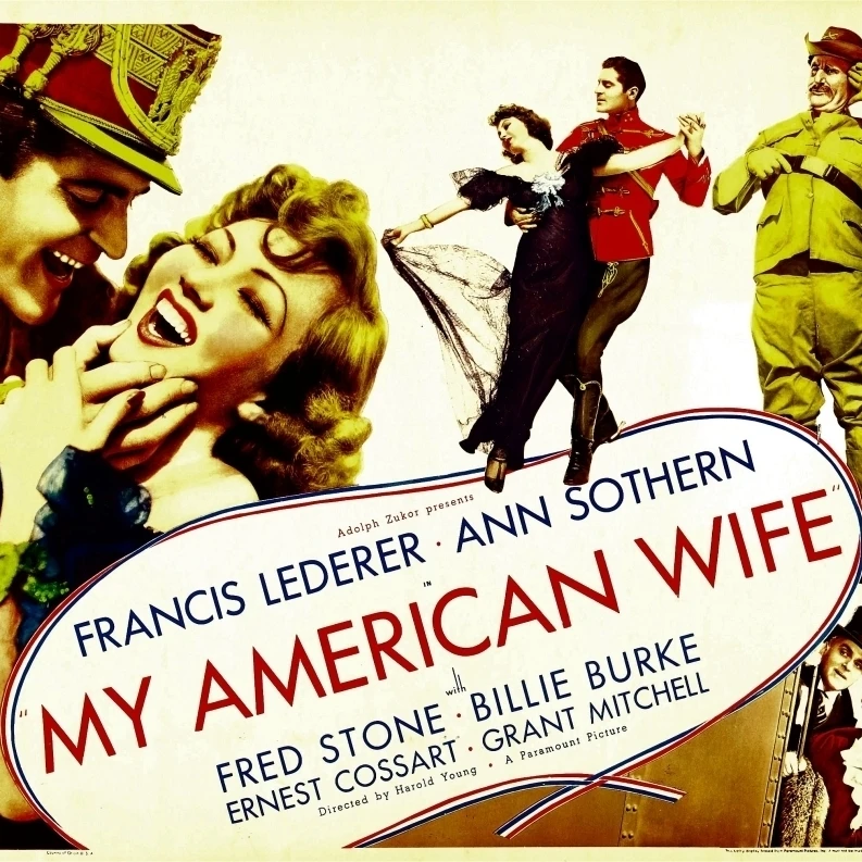 Моя Американская жена слева: Francis Lederer Ann Sothern 1936 Movie Poster Masterprint (28x22) | Дом и сад