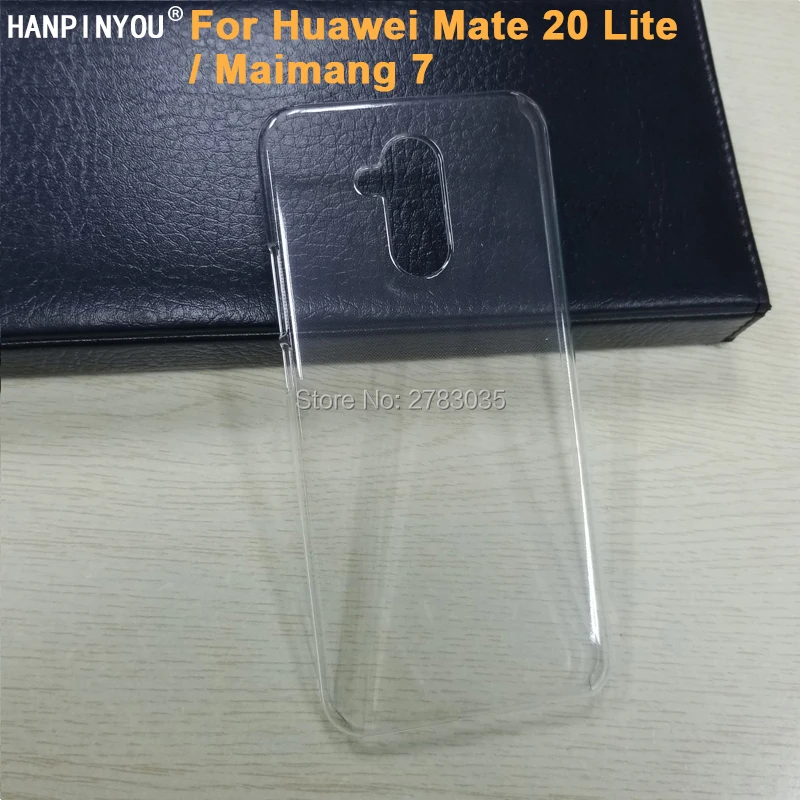 

For Huawei Mate 20 Lite / Maimang 7 Glossy Snap Phone Case Crystal Invisible Hard PC Cover Clear Protect Back Shell