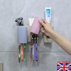 Автоматический Дозатор зубной пасты 6 держатель для зубной щетки набор настенный для ванной комнаты