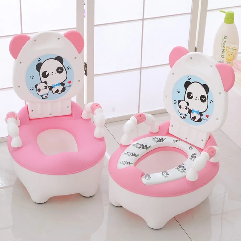 

Goods In Stock Panda Backrest Baby Children Toilet Seat Baby Pedestal Pan Panda Small Closestool A Potty