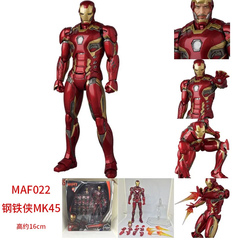 Marvel Мстители MAF022 Железный человек MK45 Тони Старк Кукла коллекционная игрушечная