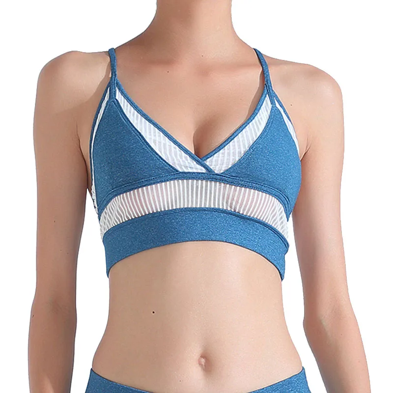 Buy Mesh Push Up Sports Bra Backless Top Fitness Women