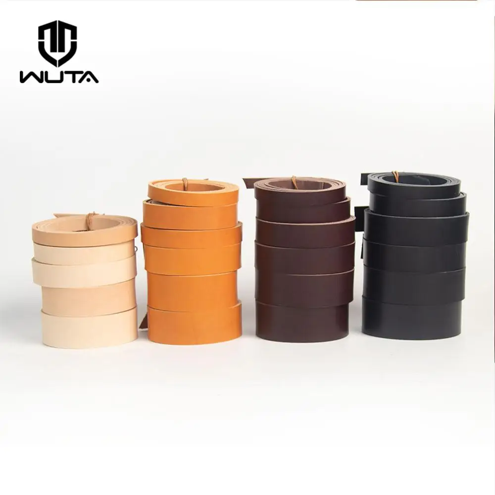 WUTA 8/10oz Veg Tanned Cowhide Leather Strap – Belt Blank for Crafting 1