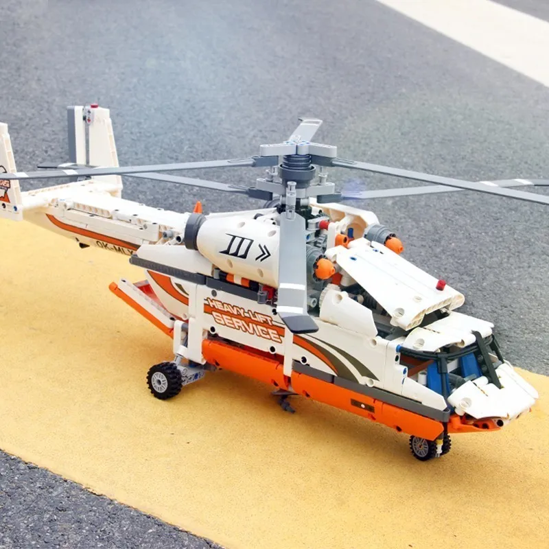 

New Lepin 20002 Science And Series Original Double Rotor Transport Helicopter Alpinia Oxyphylla Insert Assembling Block 1060pcs