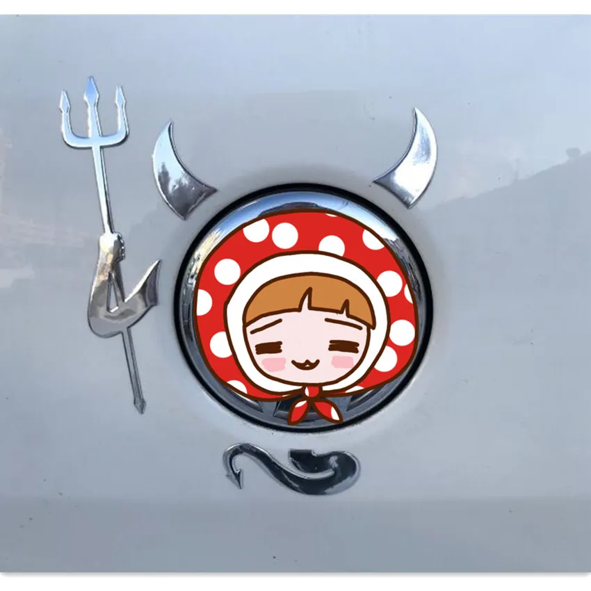 

2018 New Car Logo Sticker devil Emblem Badge Tail Decals for Dacia duster logan sandero stepway lodgy mcv 2 Renault Megane Modus