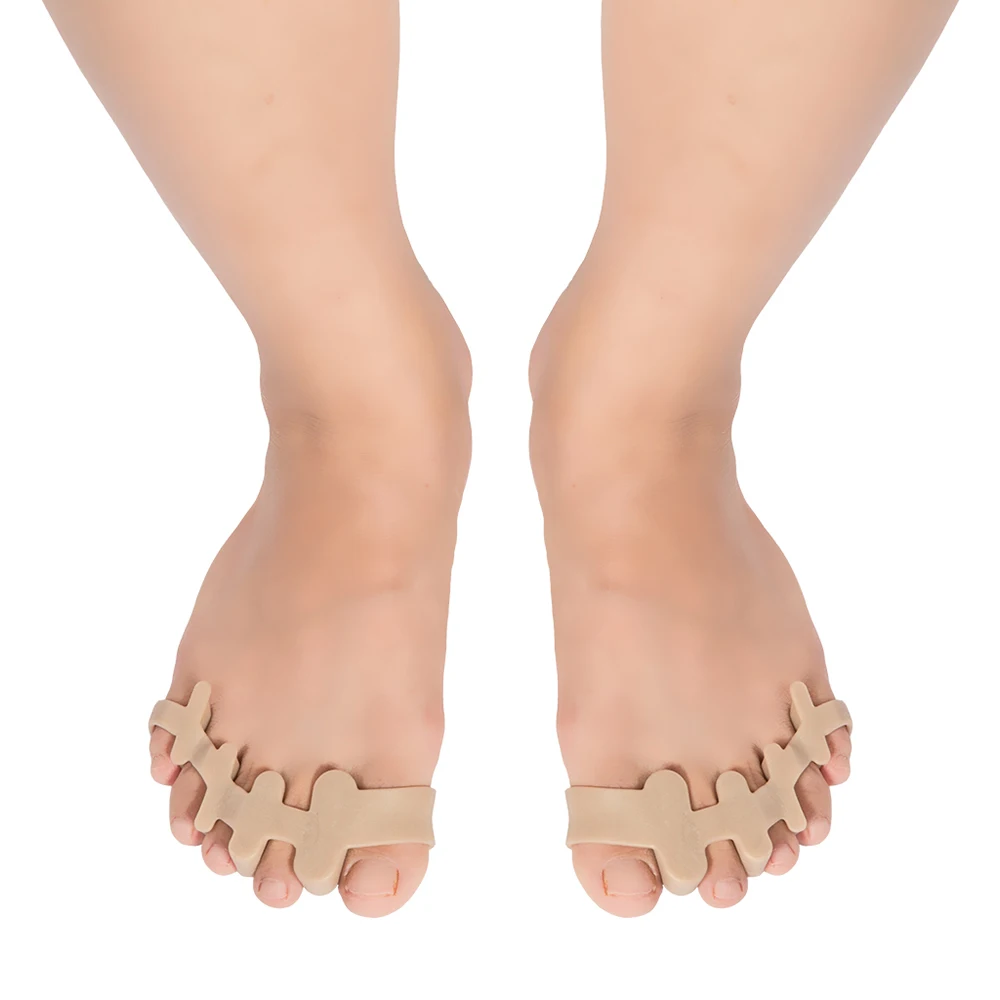Силиконовые разделители для пальцев ног Выпрямитель Корректор для пальцев ног распорка растяжки для свертывания молоток коррекция носка