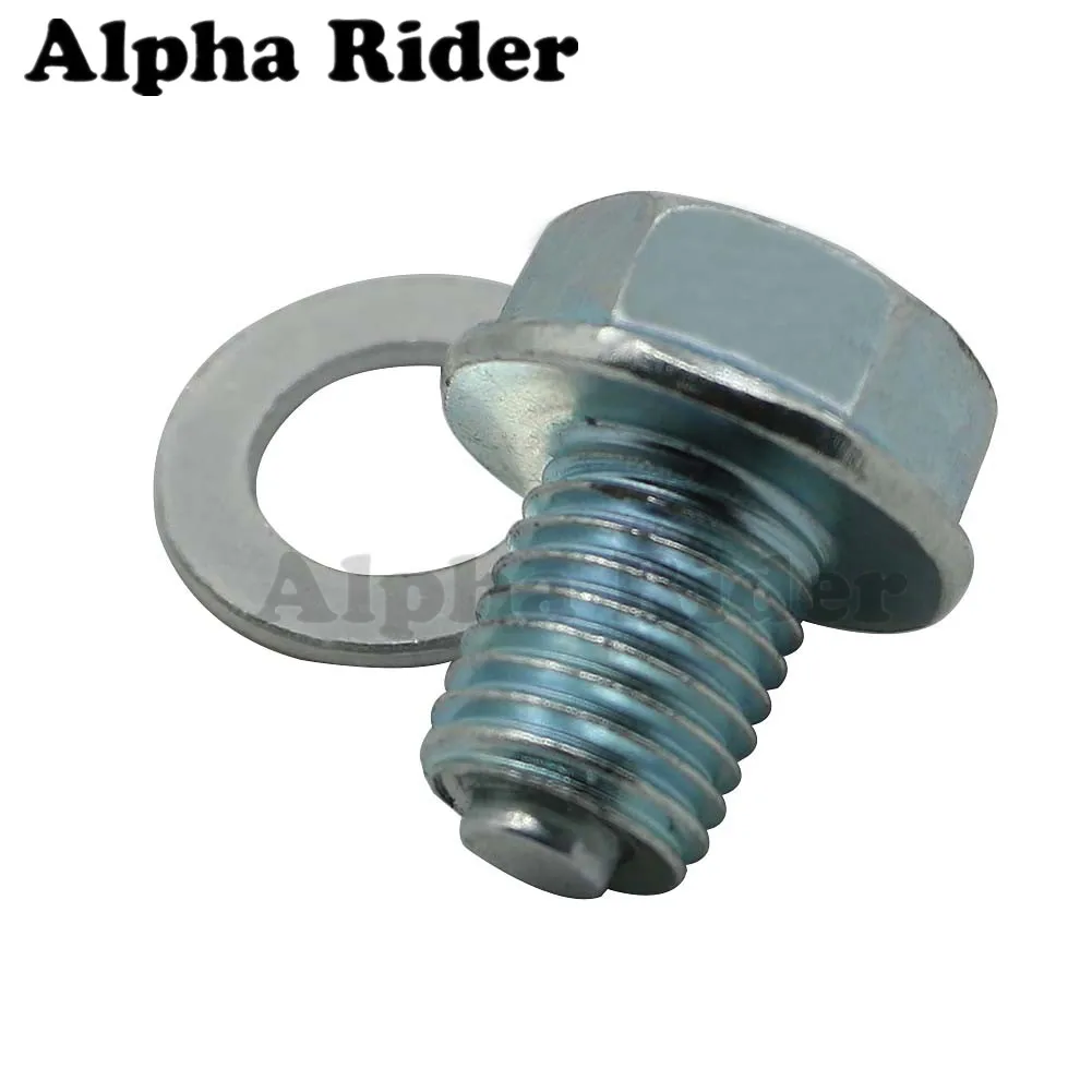 

M12*1.5*13mm 92800-12000 Engine Crankcase Magnetic Oil Drain Plug Bolt Replaces For Honda ATC ATV Dirt Bike Street Bike Scooter