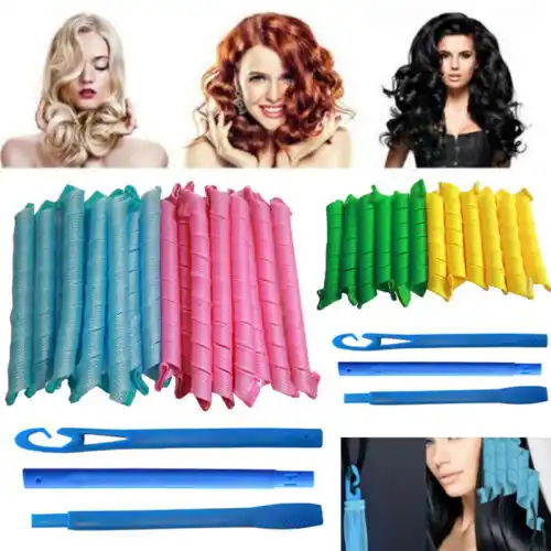 Hot Magic Water Wave Long Hair Curlers Curl Spiral Ringlets