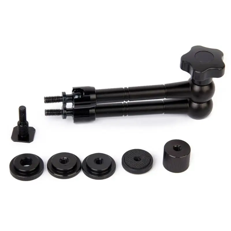 

11 Inch Friction Articulating Magic Arm LCD Bracket 1/4 Hot Shoe Connector for DSLR Monitor Camcorder Flash Camera bracket Photo