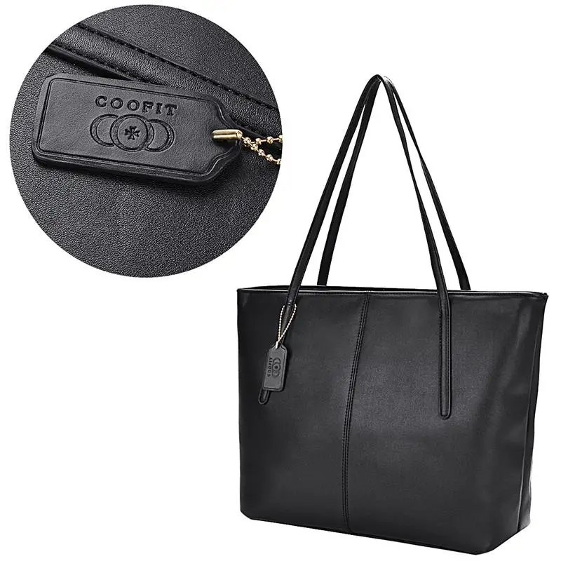 Простая женская черная сумка для отдыха из искусственной кожи, сумки на плечо, сумка-тоут в Корейском стиле, женские дорожные сумки