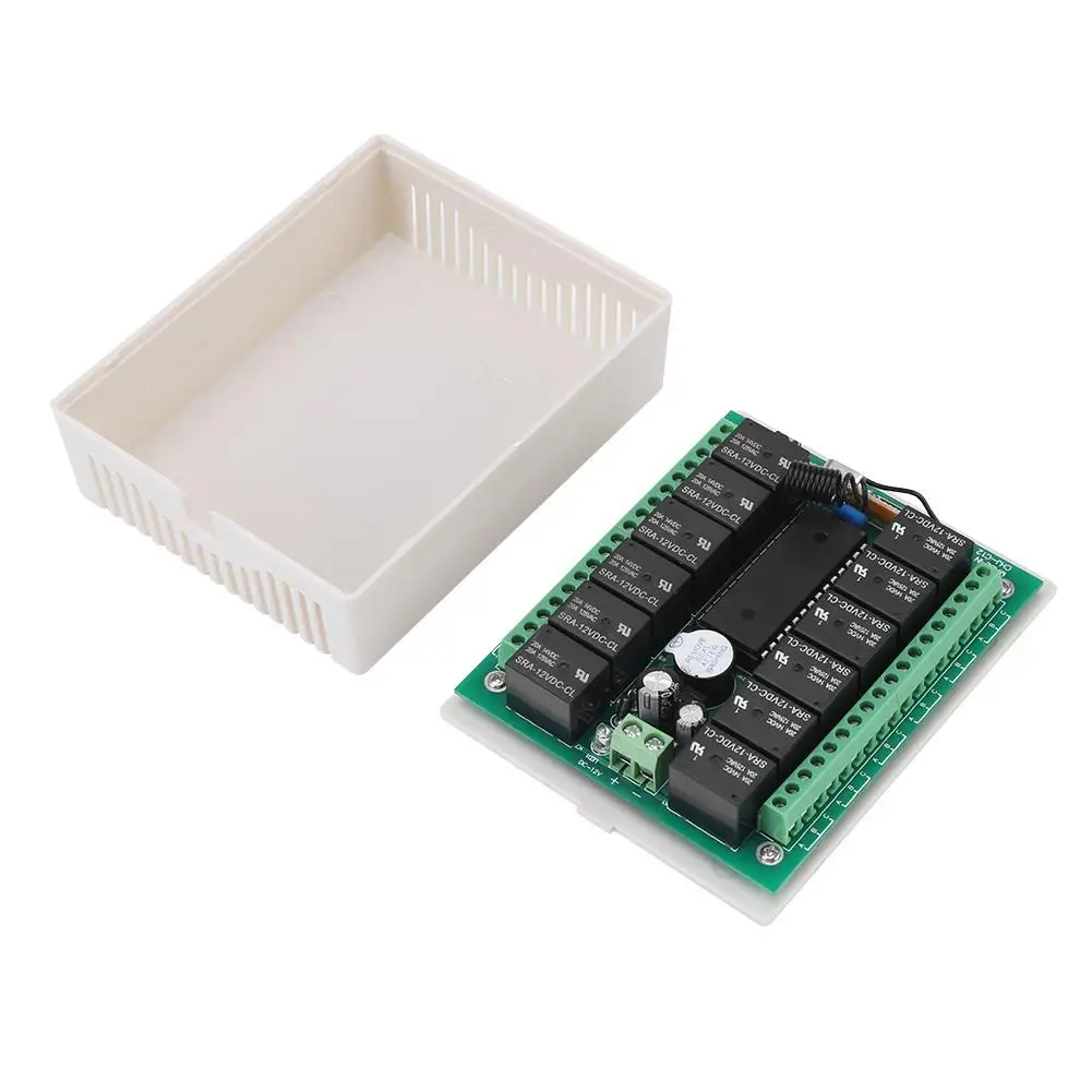 

12 Channel RF Relay Switch Wireless RF Remote Control Switch Transmitter & Receiver DC 14V